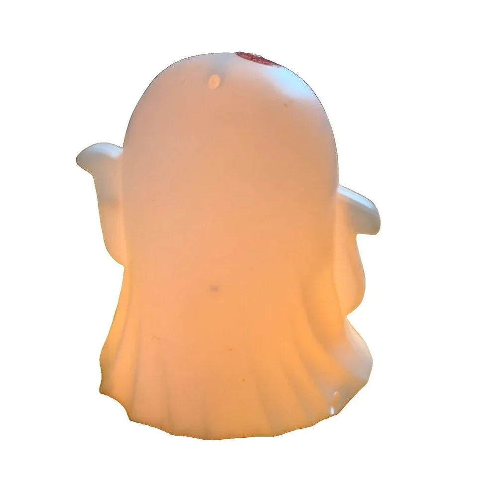 Halloween Flame Flickering Light Up Ghost Battery Powered New!